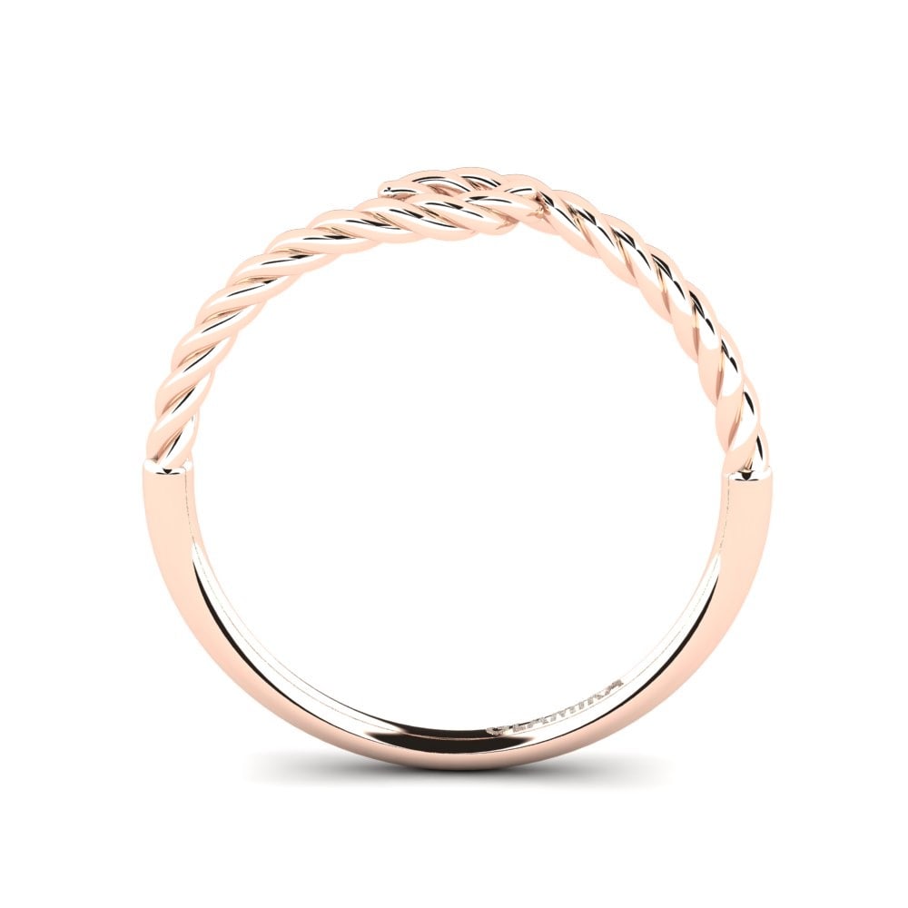 14k Oro Rosa Anillo Madellene