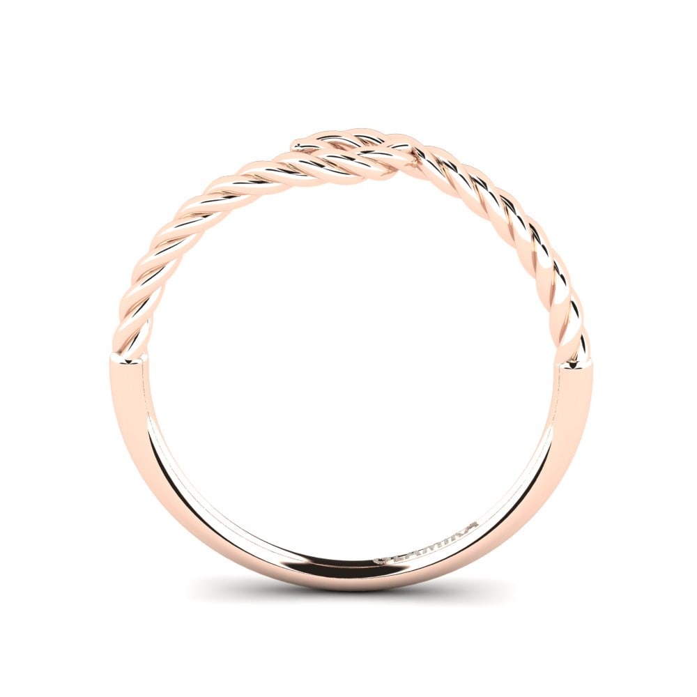 9k Rose Gold Ring Madellene