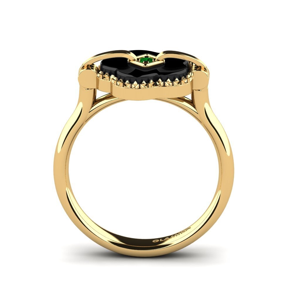 Zircônia Verde Anel Madelyn