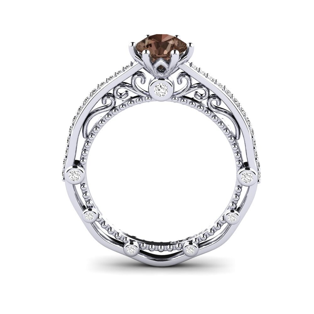 Smoky Quartz Engagement Ring Madera
