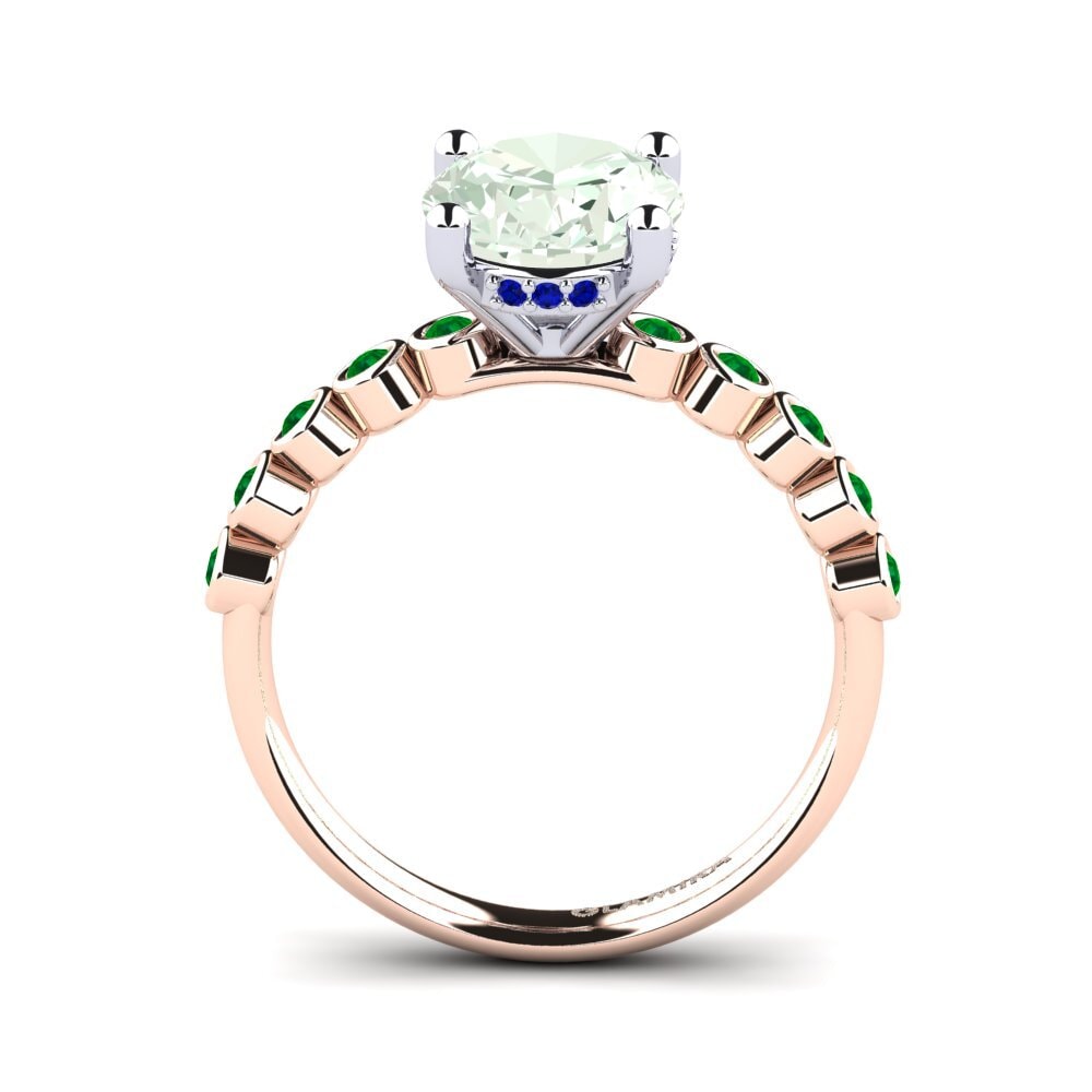 14k Rose & White Gold Engagement Ring Madizen