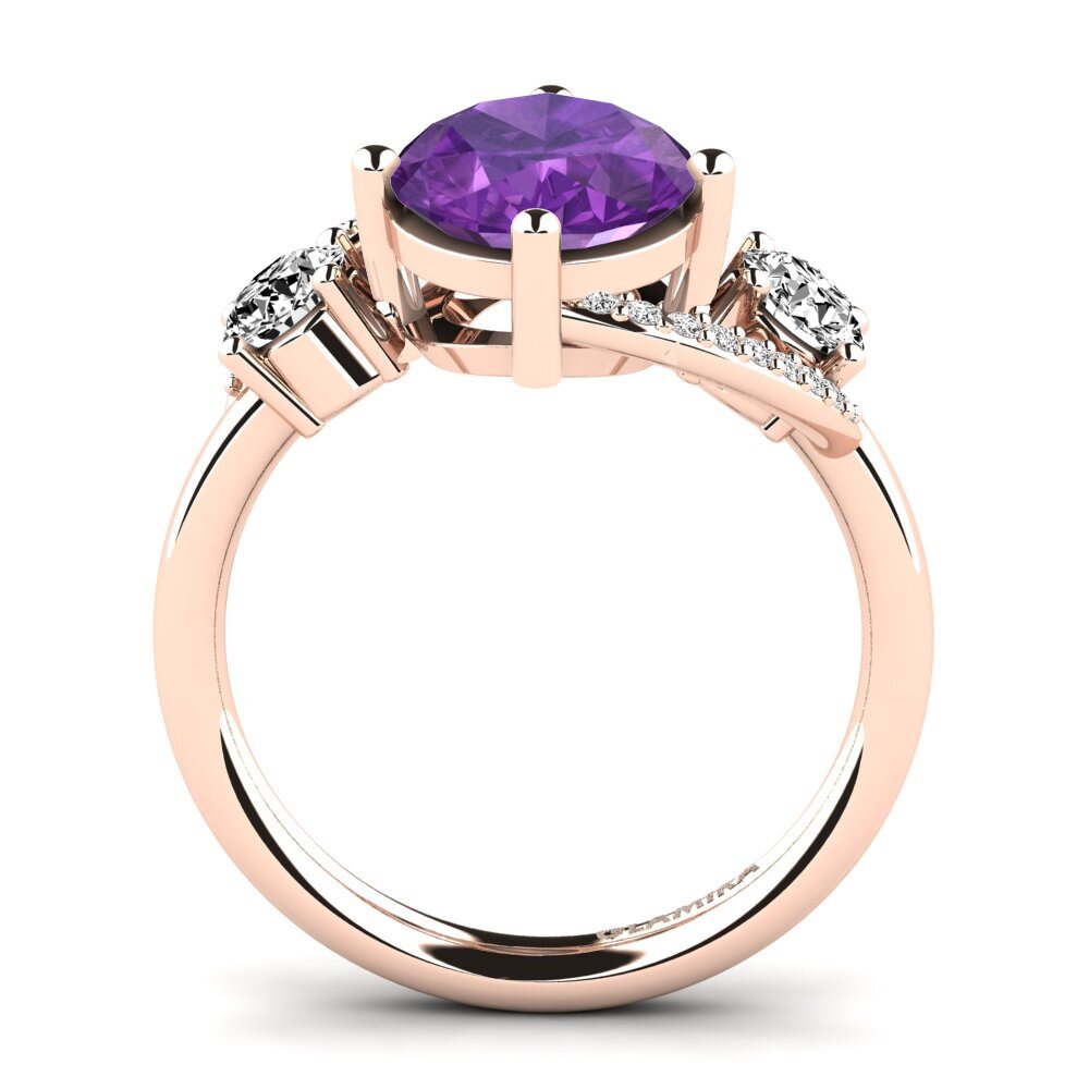 Amatista Anillo de compromiso Magriet