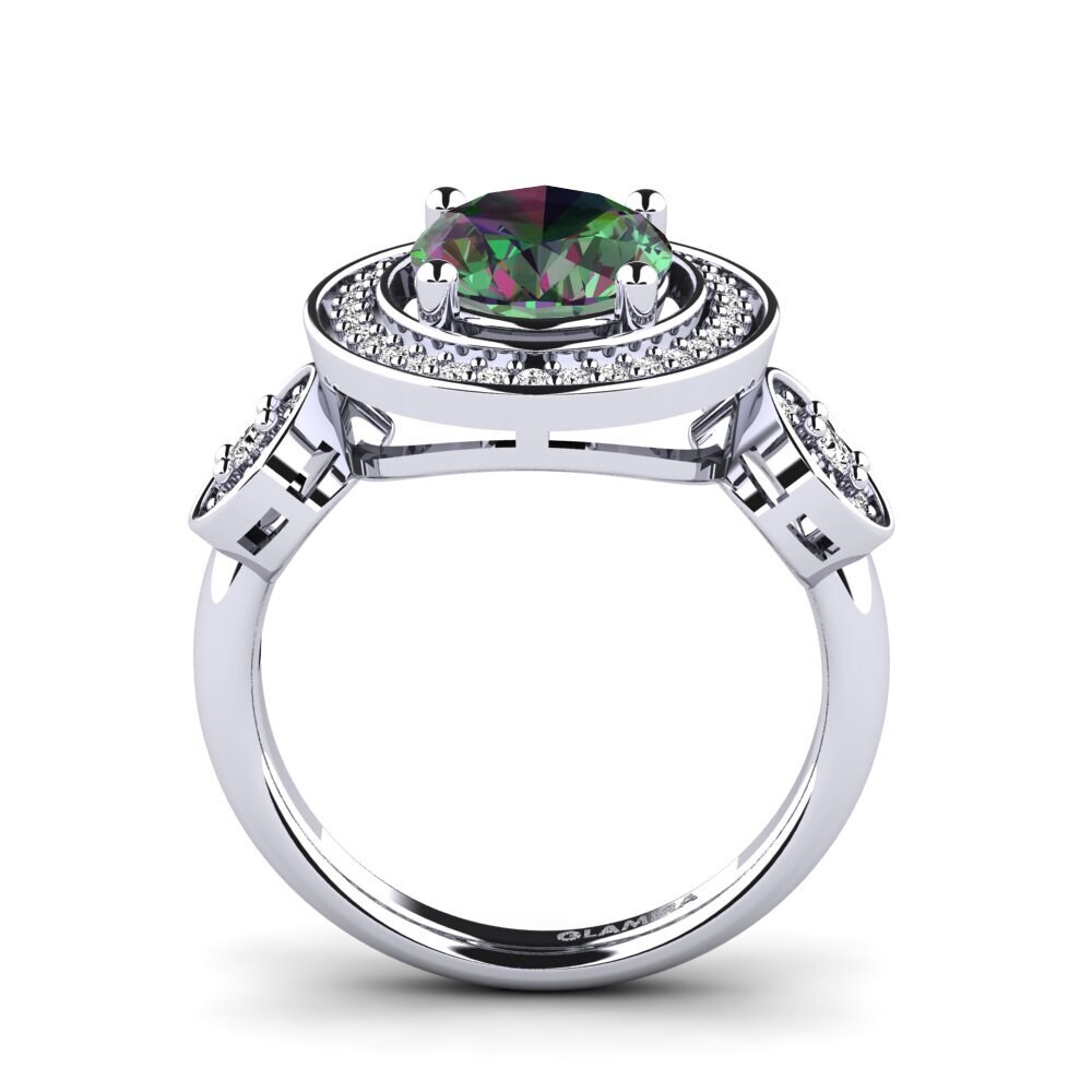 Topacio Místico Anillo de compromiso Maguette