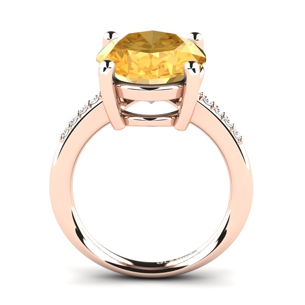 18k Oro Rosa Anillo Maharlika