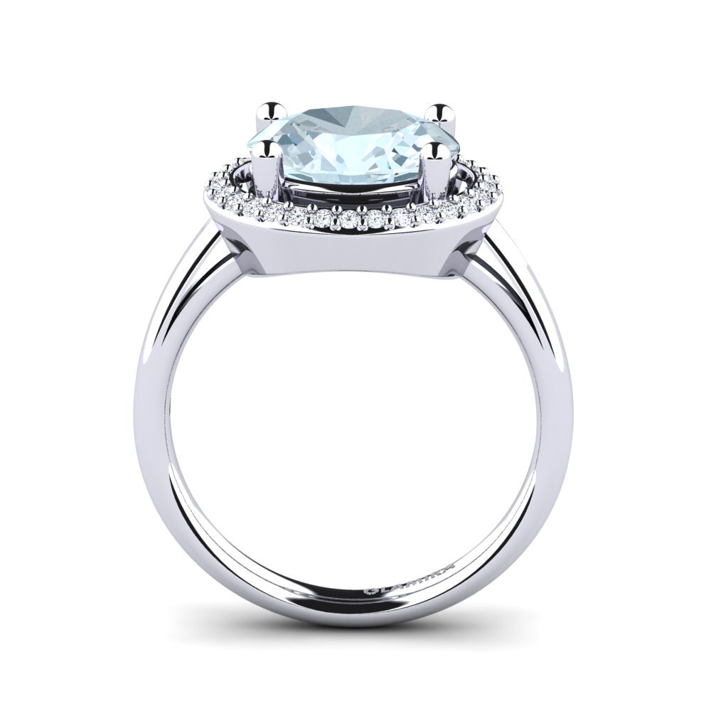 Aquamarine Engagement Ring Mahdise