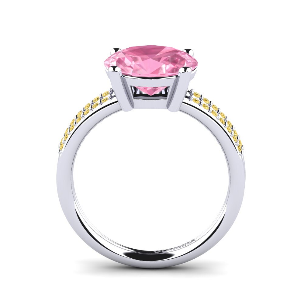 Pink Sapphire Engagement Ring Mahniya