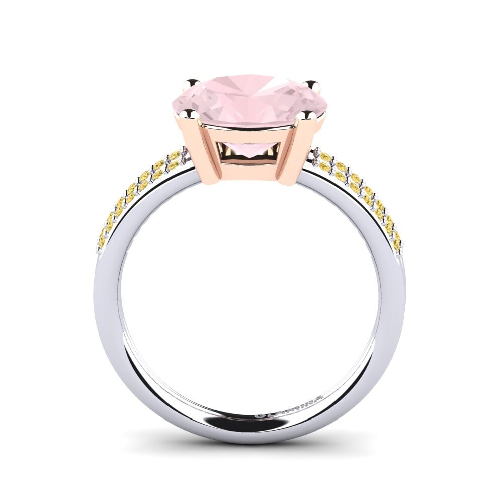 14k White & Rose Gold Engagement Ring Mahniya