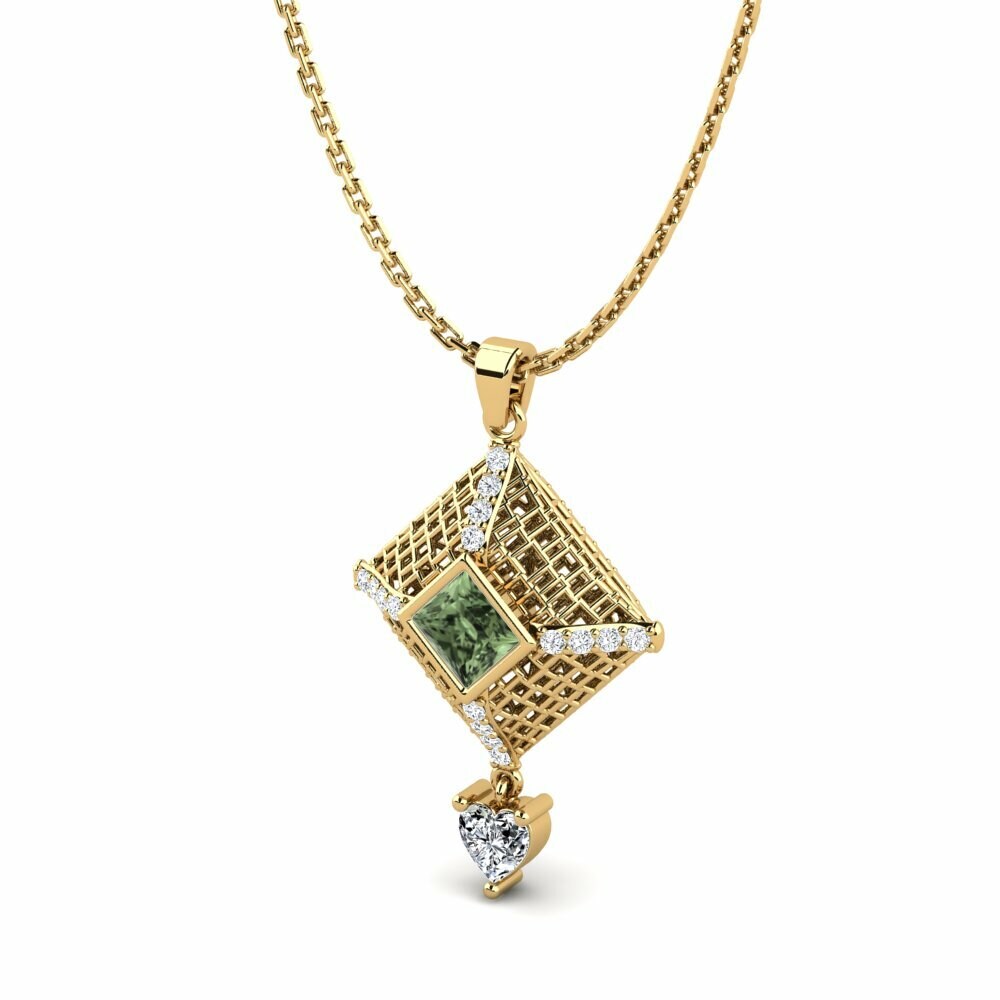 Zafiro Verde Colgante de Mujer Maicao