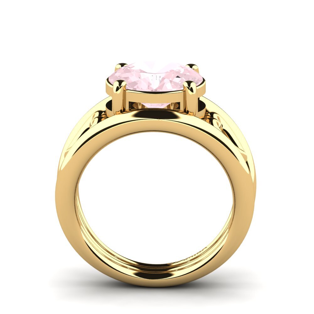Cuarzo rosa Anillo de compromiso Mailene