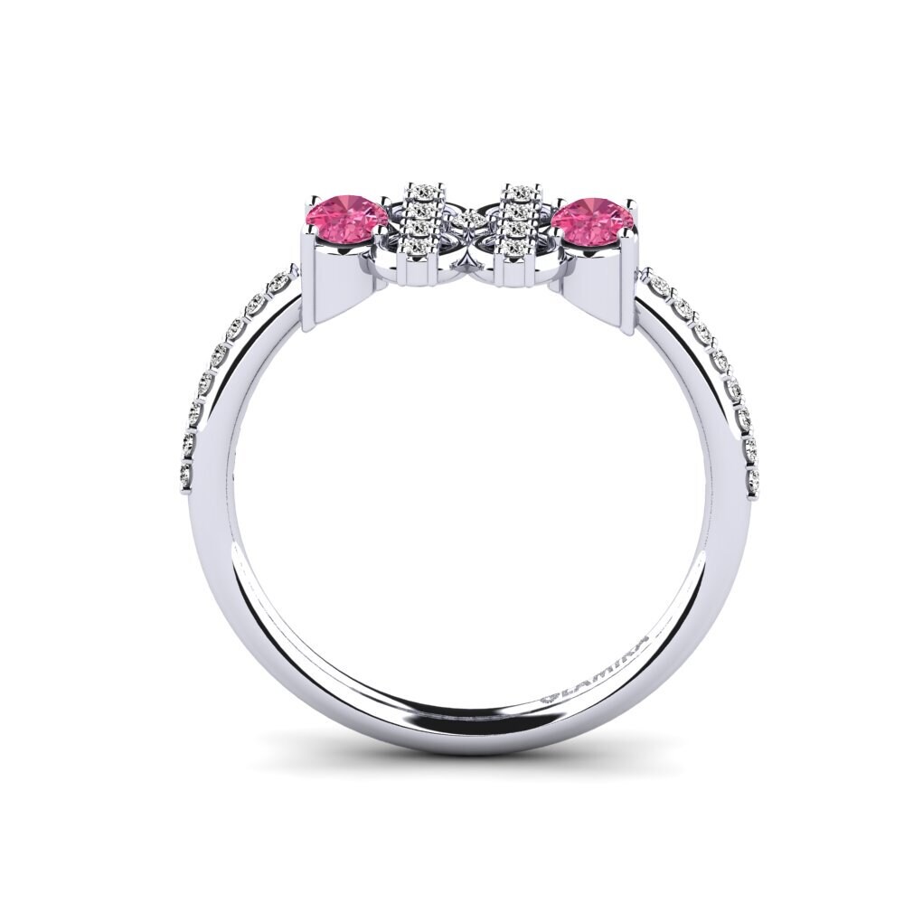 Turmalina rosa Anillo Mailet