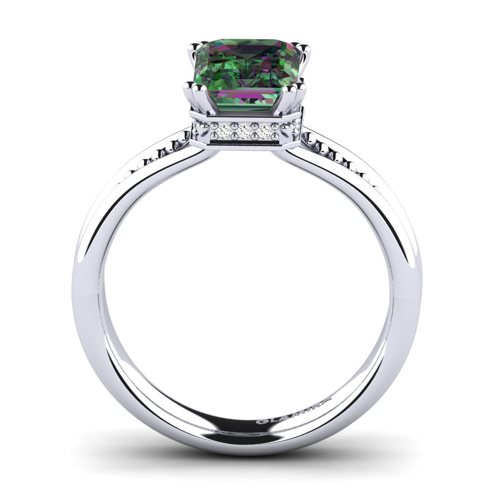 Mystic Topaz Engagement Ring Maine