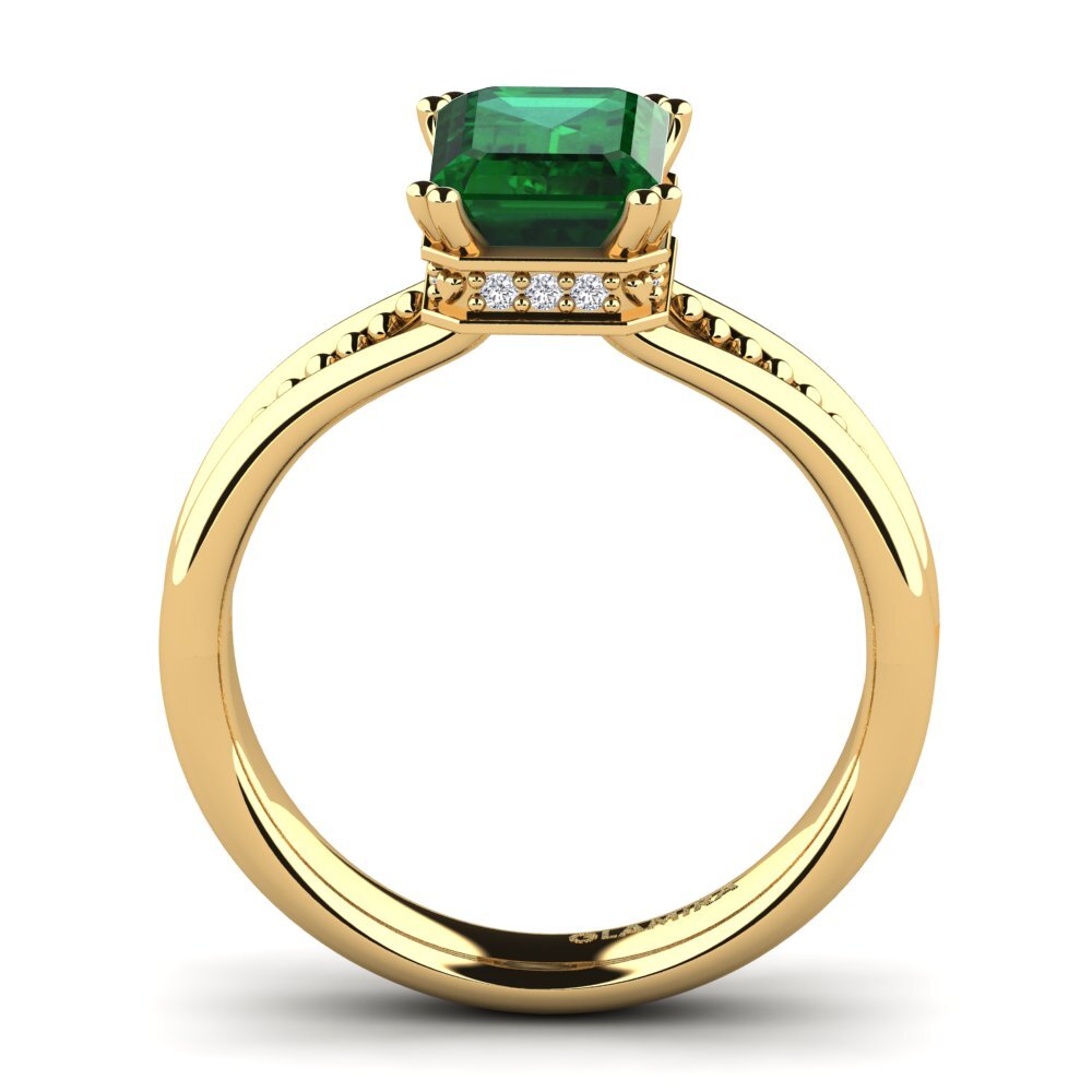 Tsavorite Engagement Ring Maine