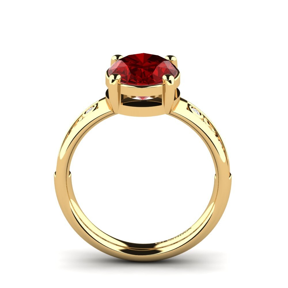 Ruby (Lab Created) Engagement Ring Maira