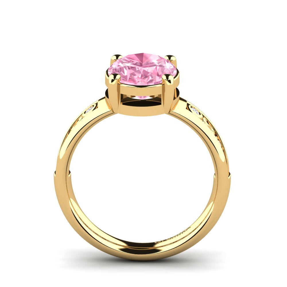 Pink Sapphire Engagement Ring Maira