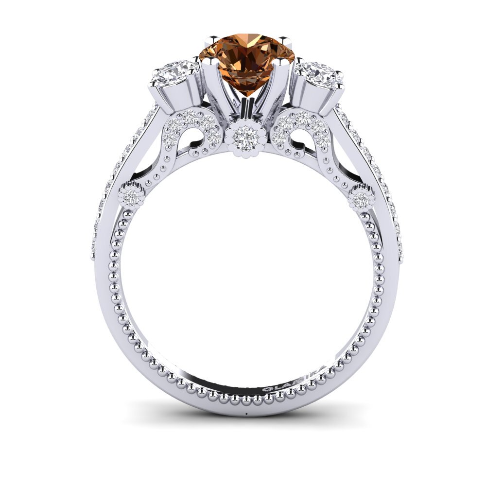 Brown Diamond Engagement Ring Maitan