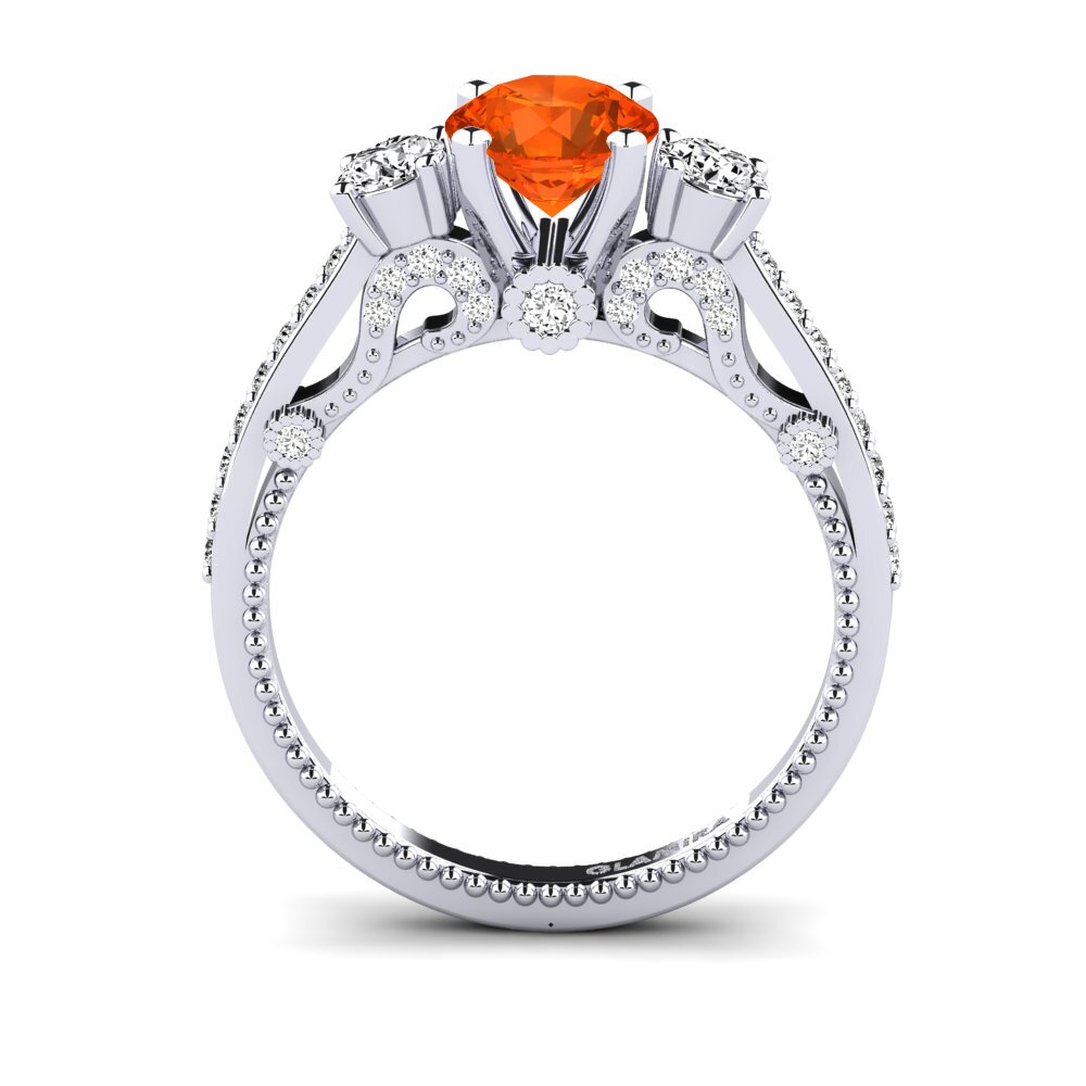Ópalo Fuego Anillo de compromiso Maitan