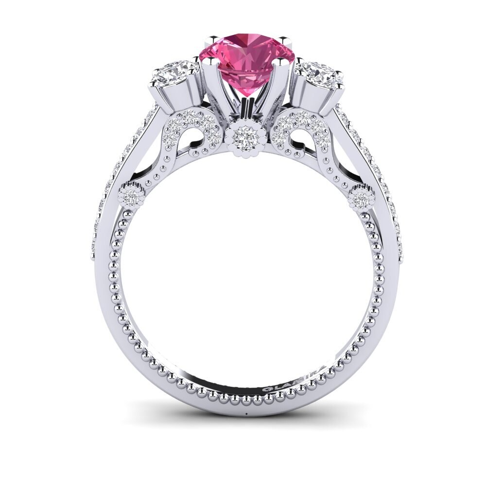 Pink Tourmaline Engagement Ring Maitan