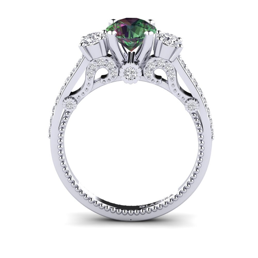 Mystic Topaz Engagement Ring Maitan