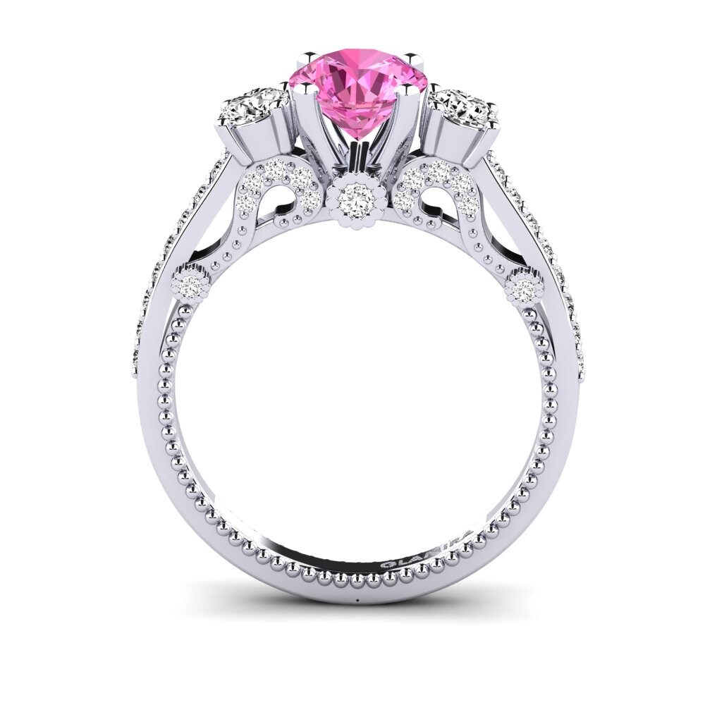Topacio Rosa Anillo de compromiso Maitan