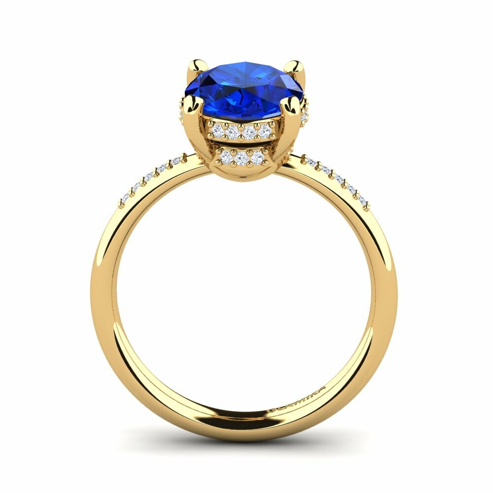 Sapphire (Lab Created) Engagement Ring Malerie