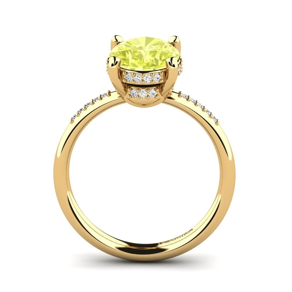 Lemon Quartz Engagement Ring Malerie