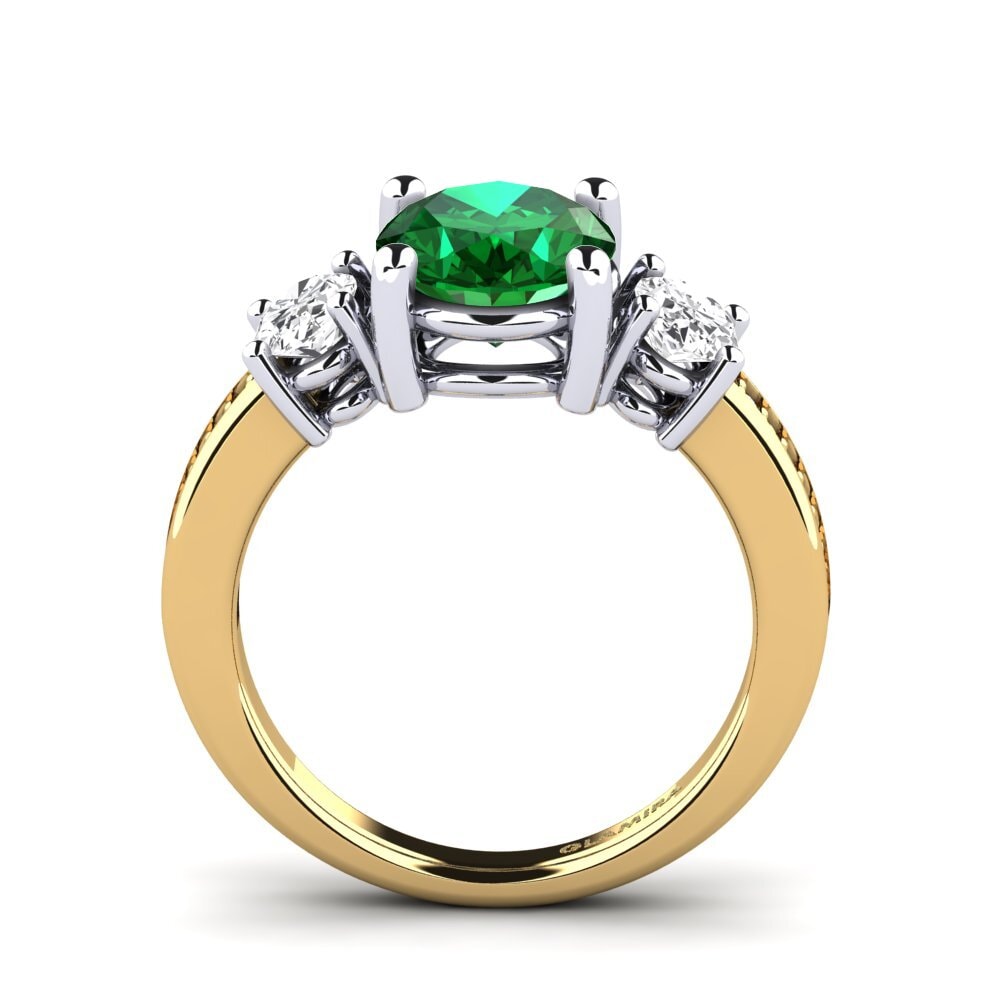 14ct Yellow / White Gold Engagement Ring Maletha
