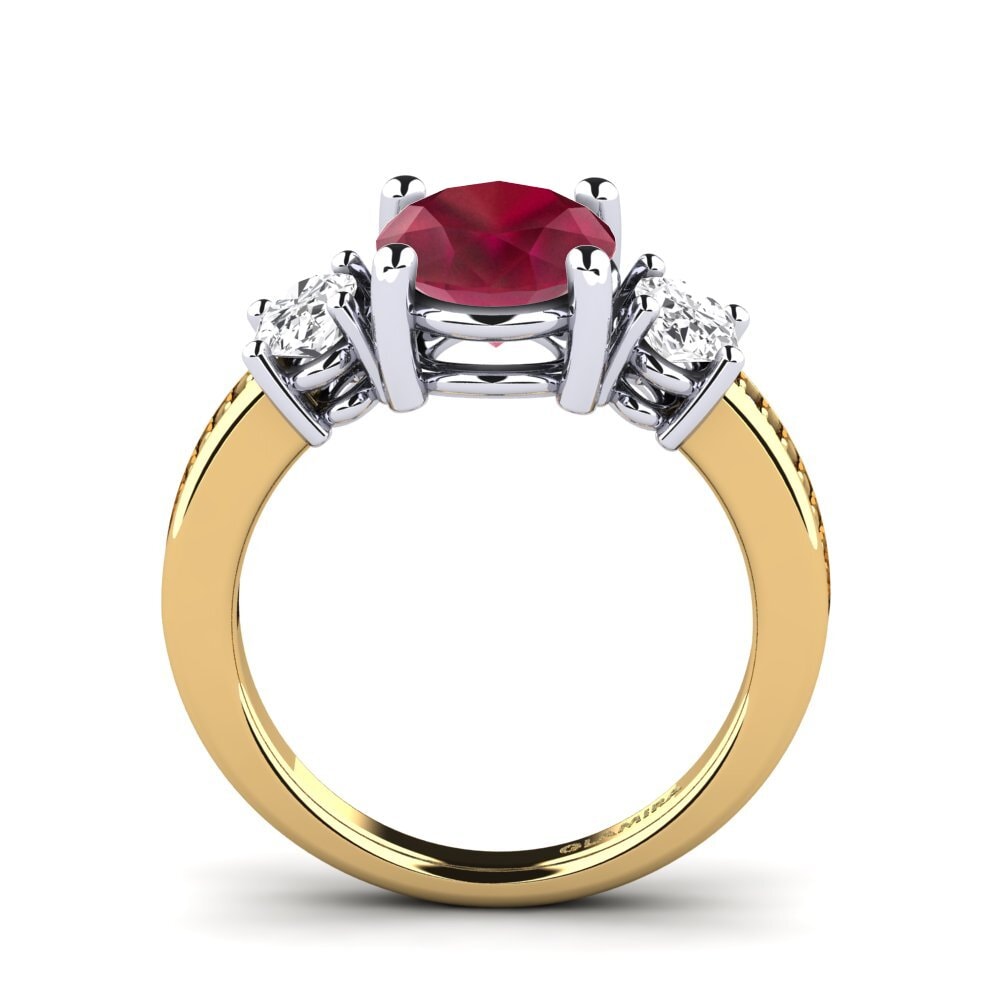 14ct Yellow / White Gold Engagement Ring Maletha