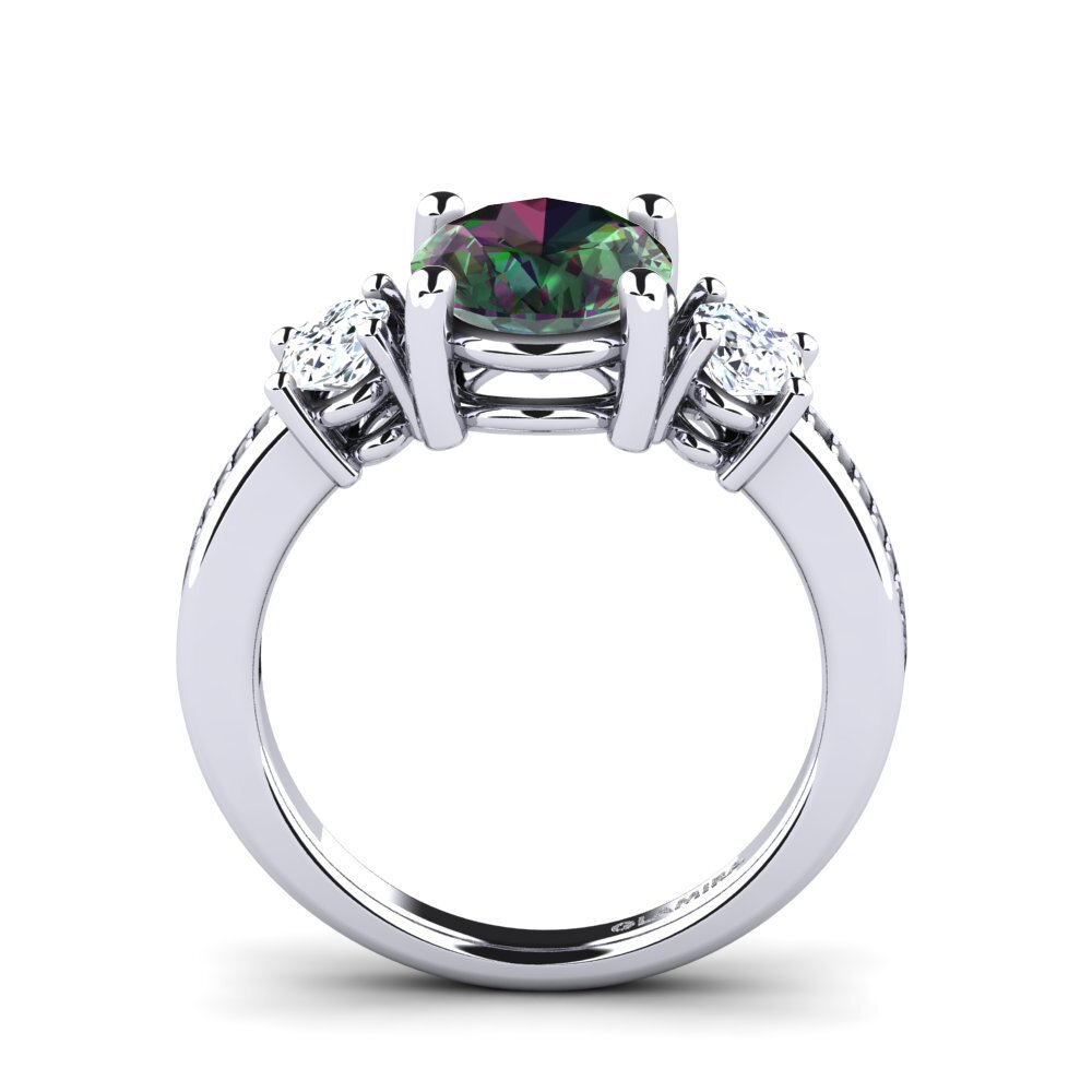 Mystic Topaz Engagement Ring Maletha