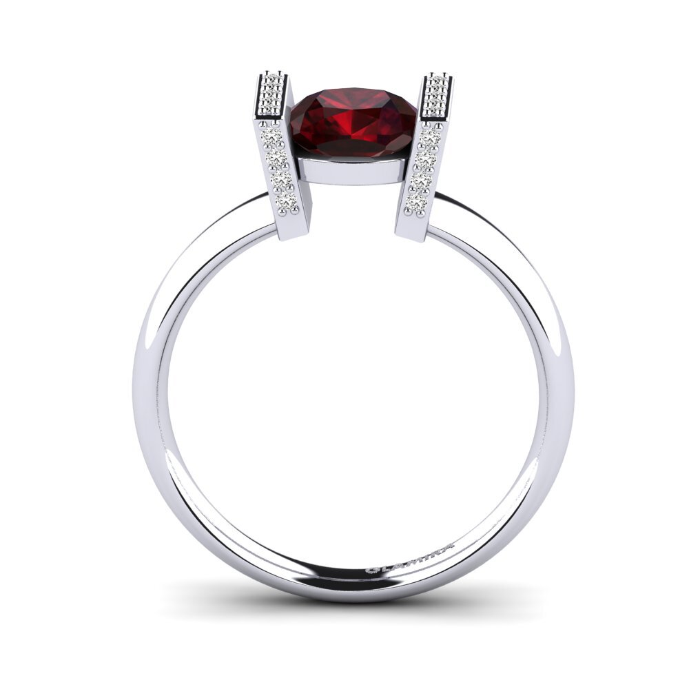 garnet Anel de Noivado Maloelap