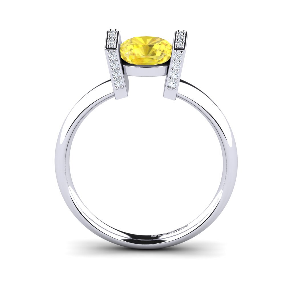 Yellow Sapphire Engagement Ring Maloelap