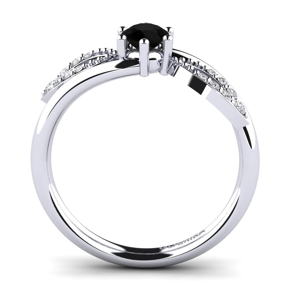 Black Diamond Engagement Ring Malus
