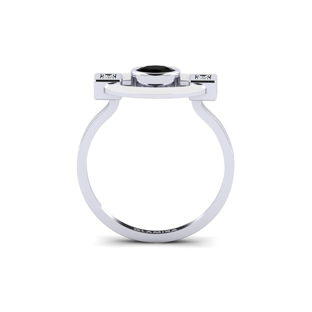 Schwarzer Saphir Ring Mamoitie