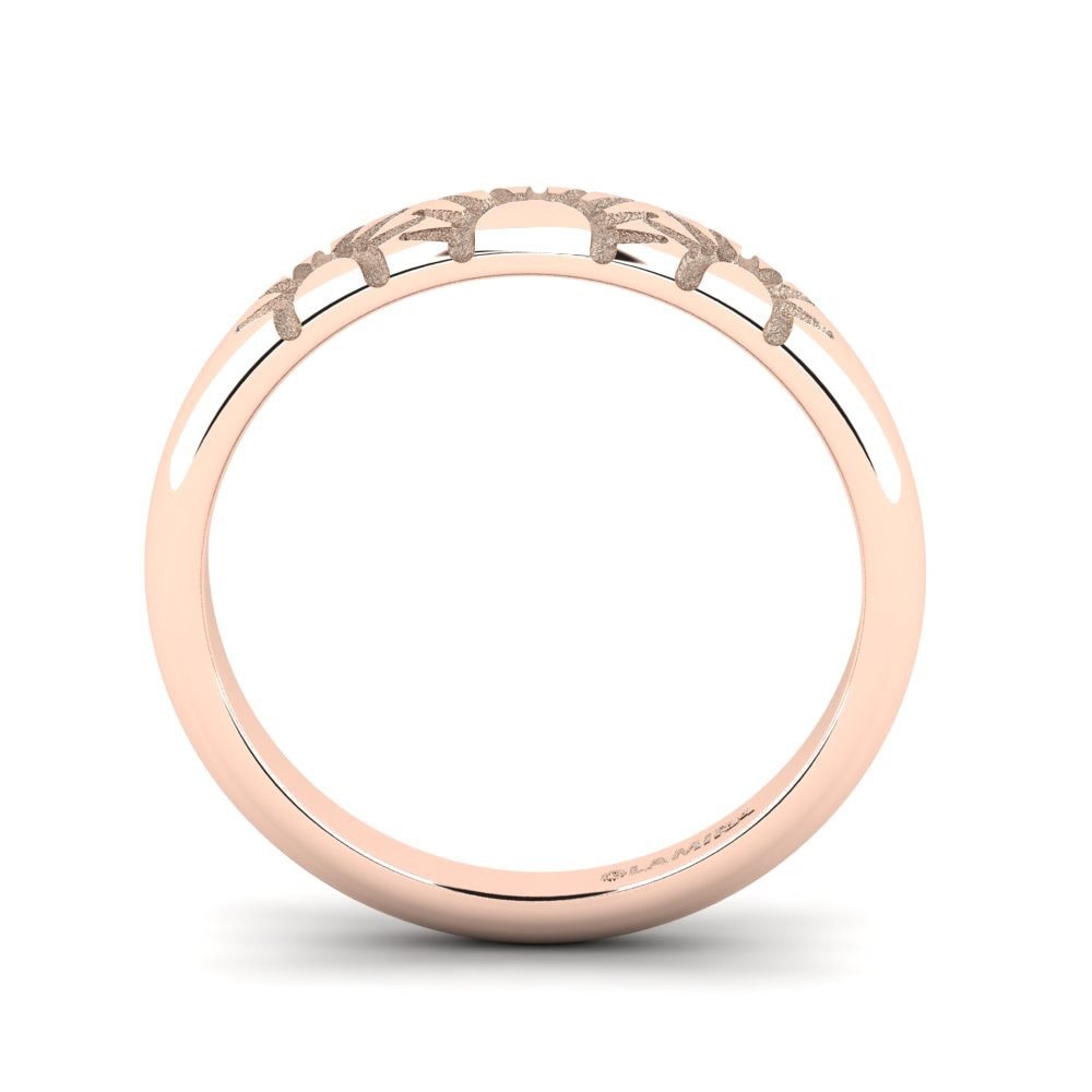 14k Oro Rosa Anillo Manarola