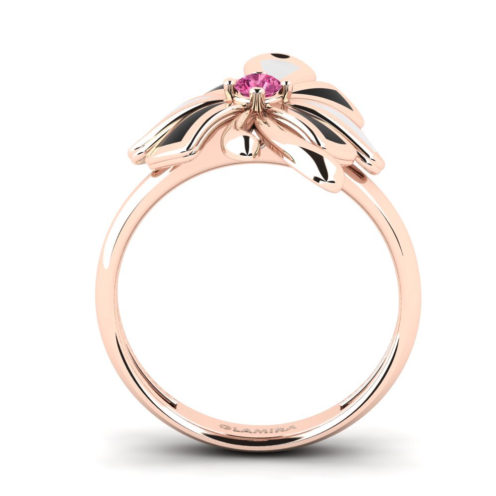 Turmalina rosa Anillo Manasnan