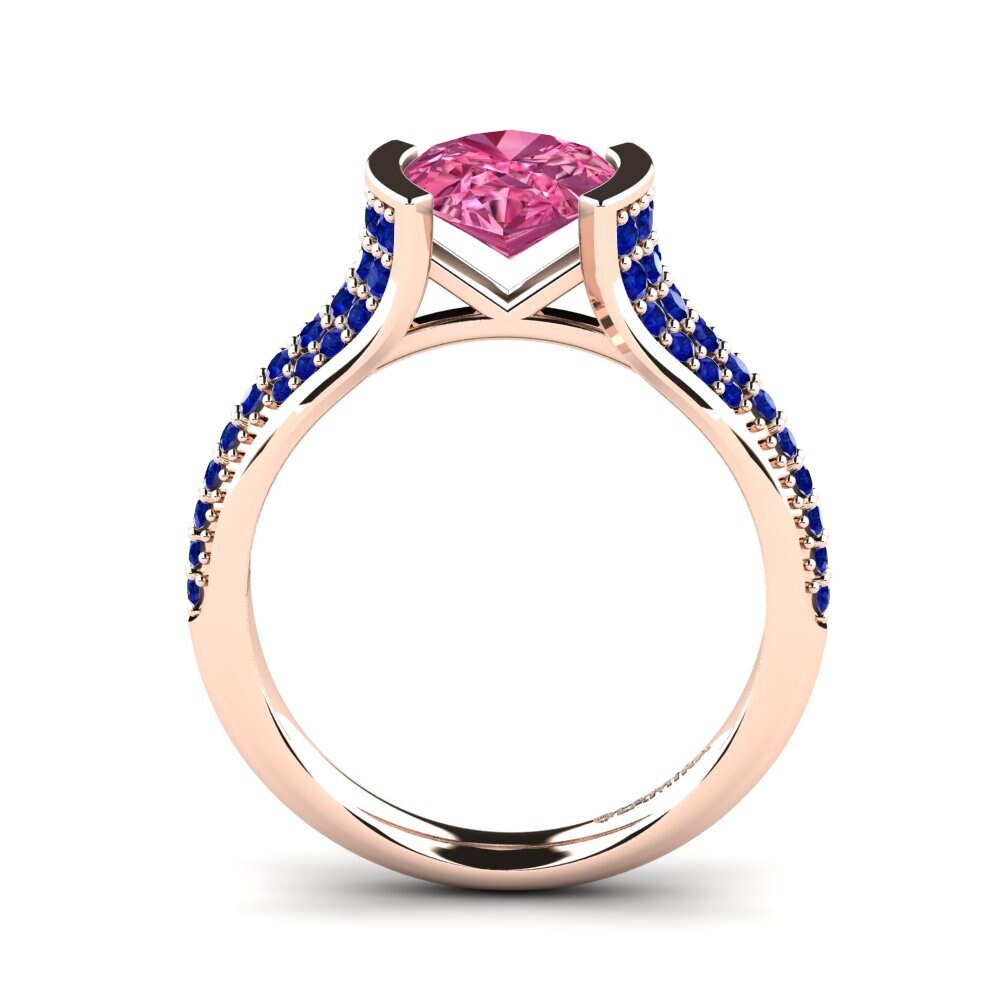 Pink Tourmaline Engagement Ring Mangabel