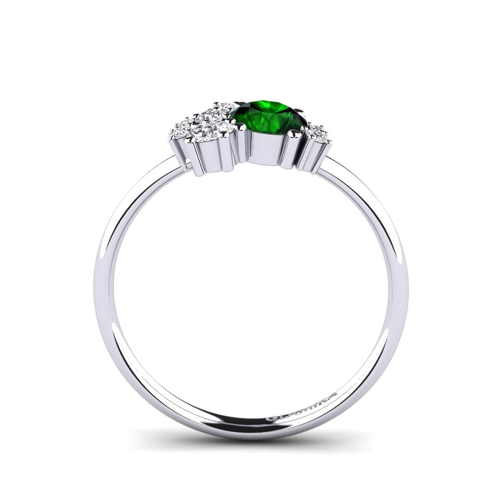 Green Tourmaline Engagement Ring Manish