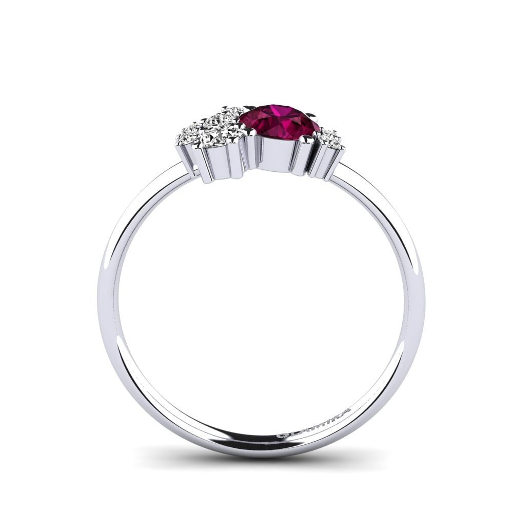 Rhodolite Garnet Engagement Ring Manish