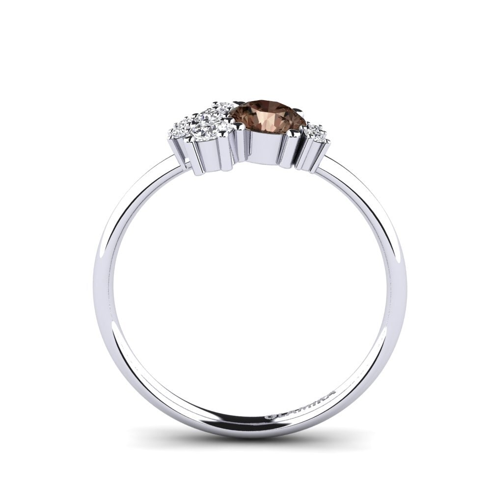 Smoky Quartz Engagement Ring Manish