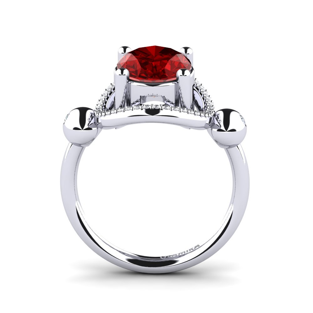 Ruby (Lab Created) Engagement Ring Manoella