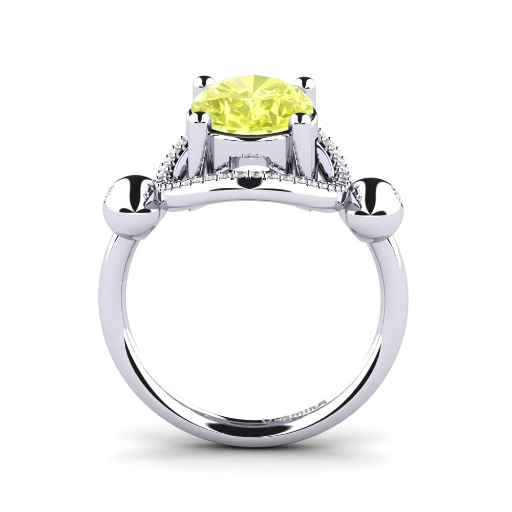 Lemon Quartz Engagement Ring Manoella