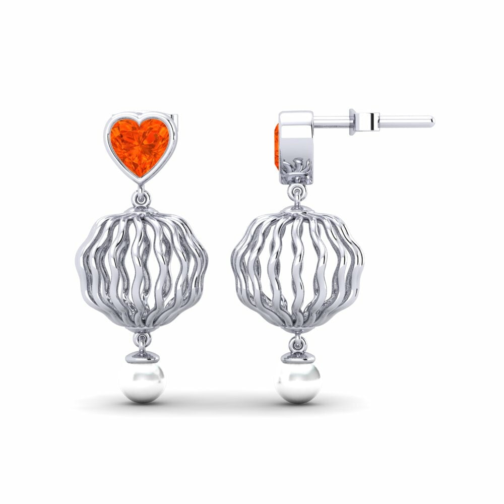 Opale de Feu Boucle d'oreille femme Manta