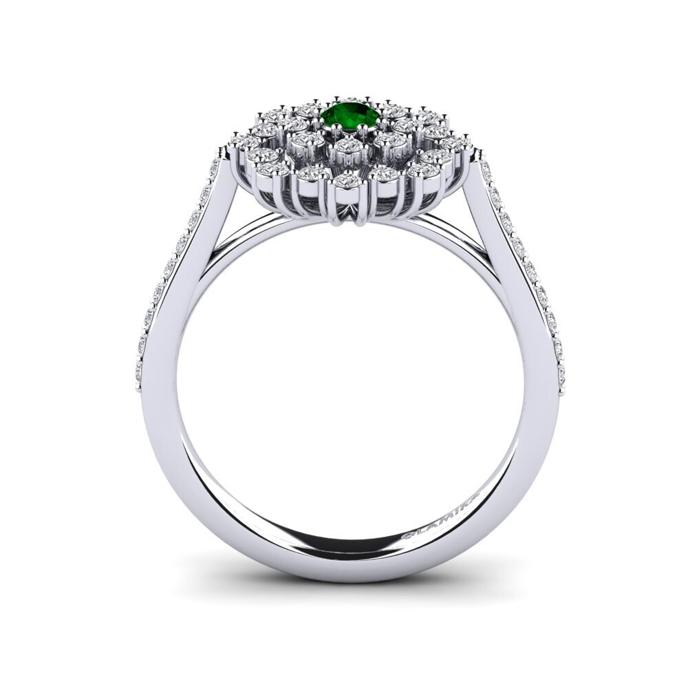Green Zirconia Engagement Ring Manthey