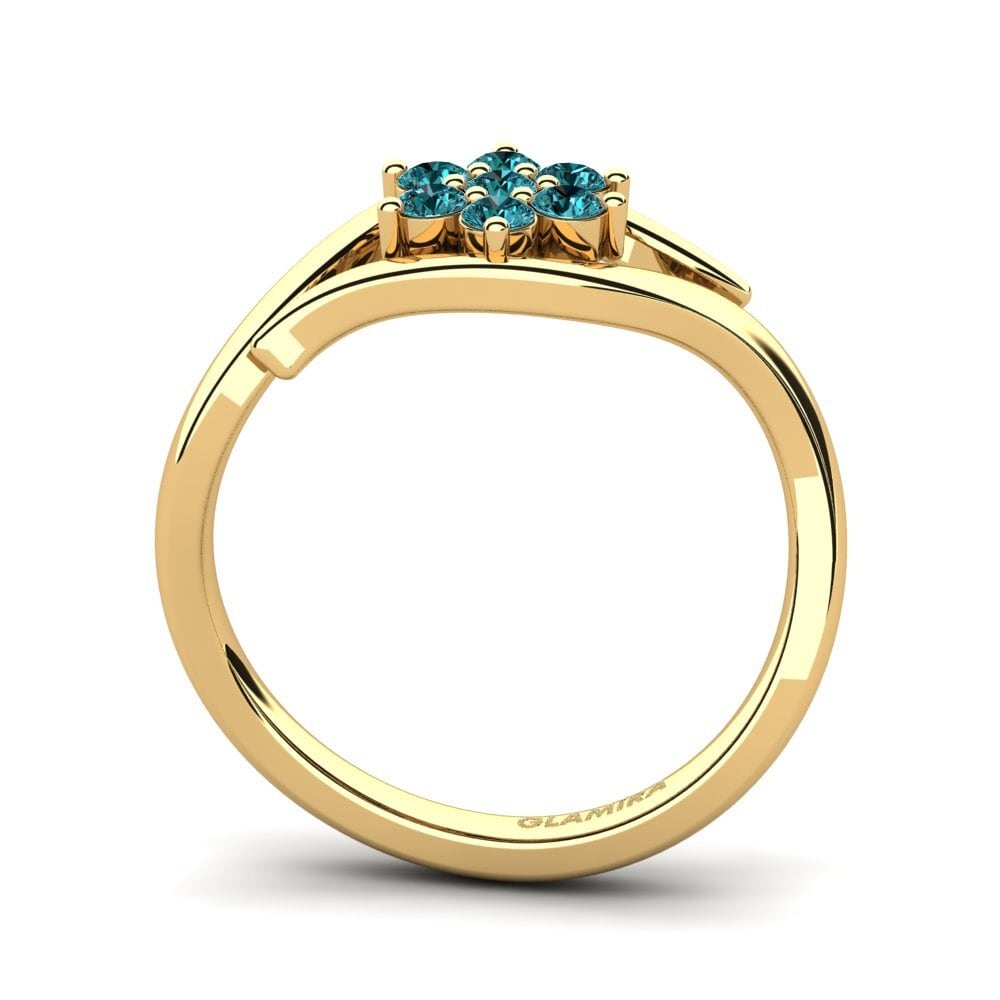 Diamant Bleu Bague Marcelene