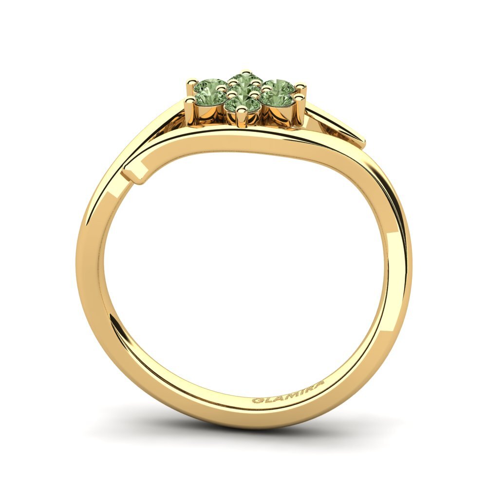 Grüner Diamant Ring Marcelene
