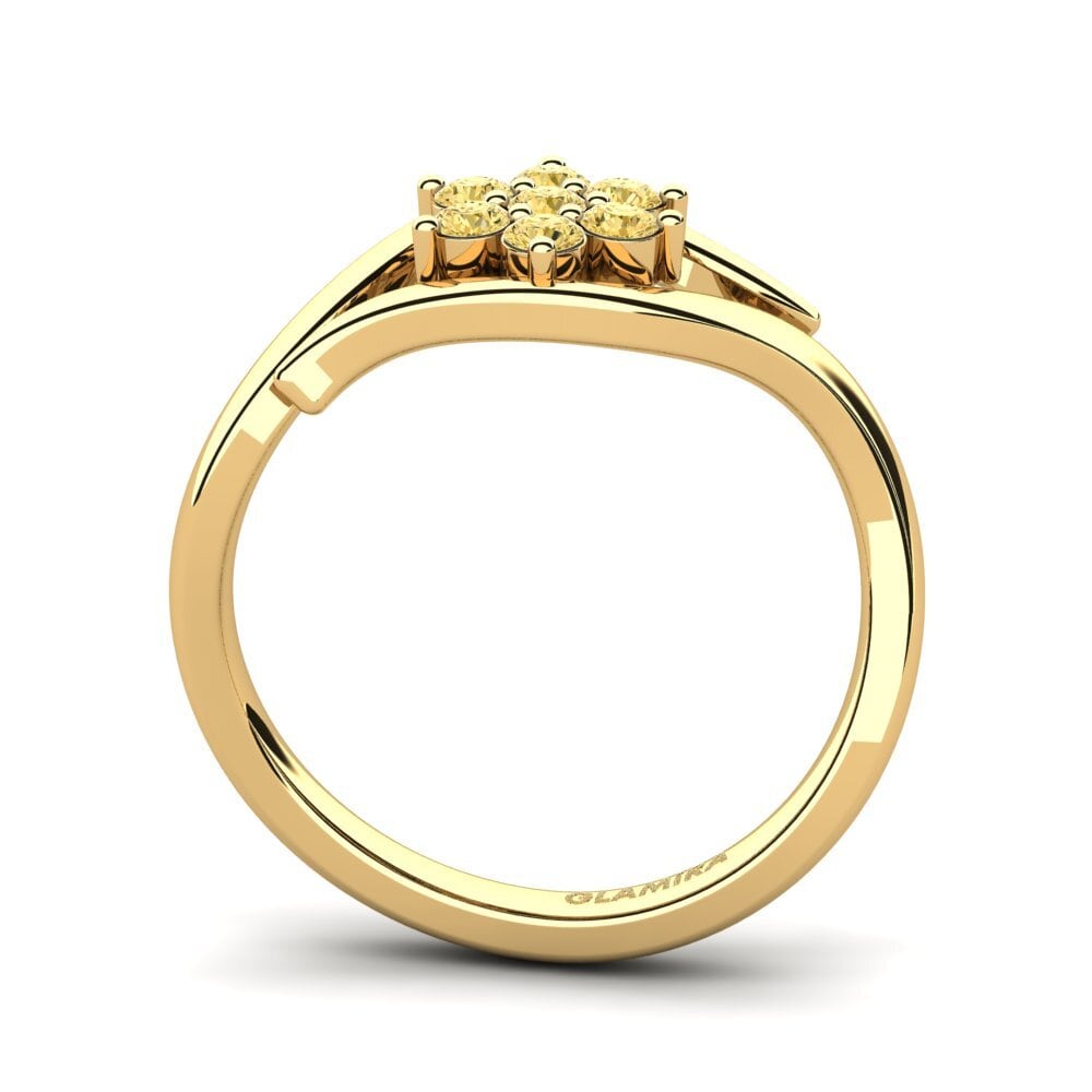 Diamant Jaune Bague Marcelene
