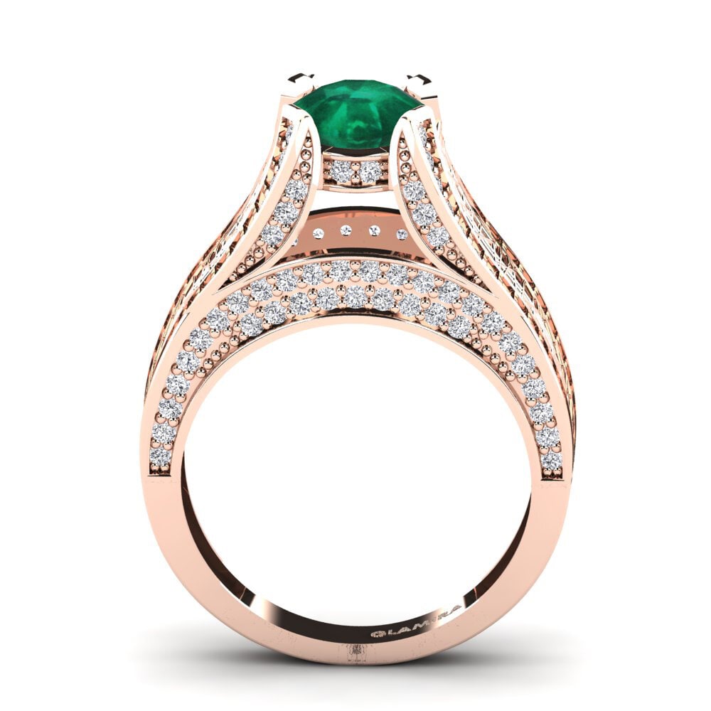 Emerald Engagement Ring Marcella