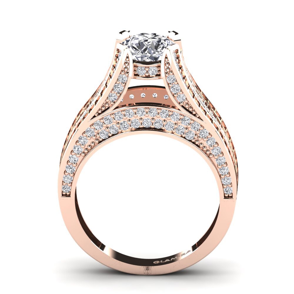 18k Rose Gold Engagement Ring Marcella