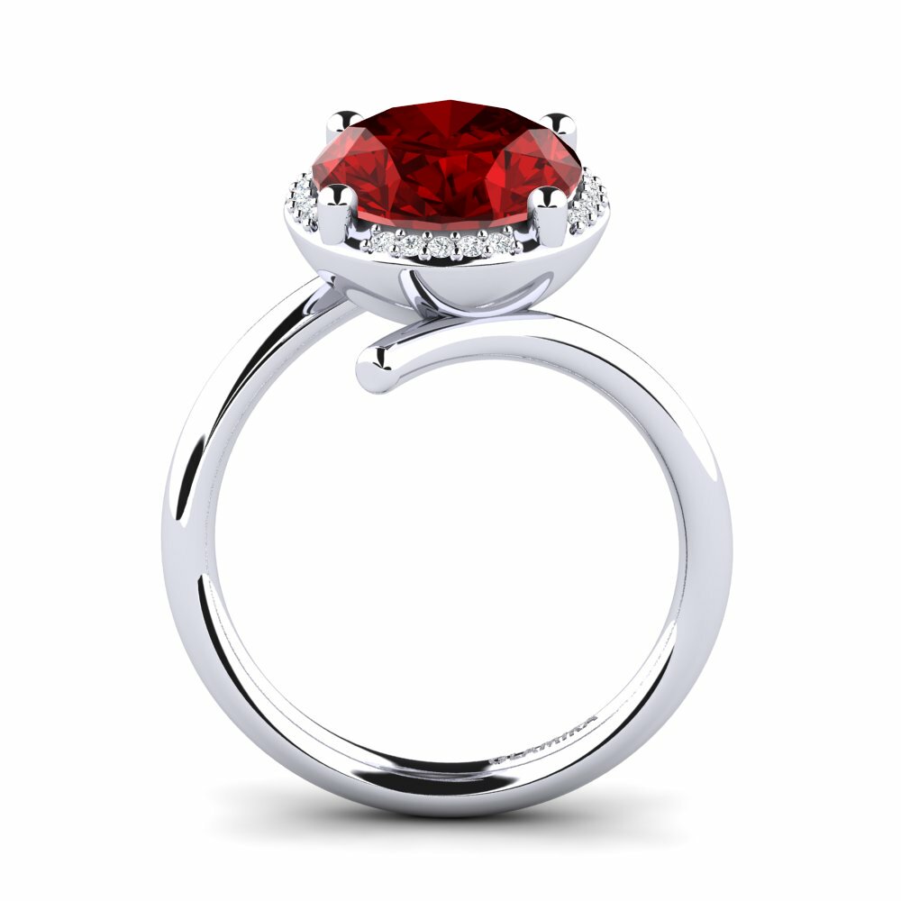 Rubis (créé en laboratoire) Bague Marcette