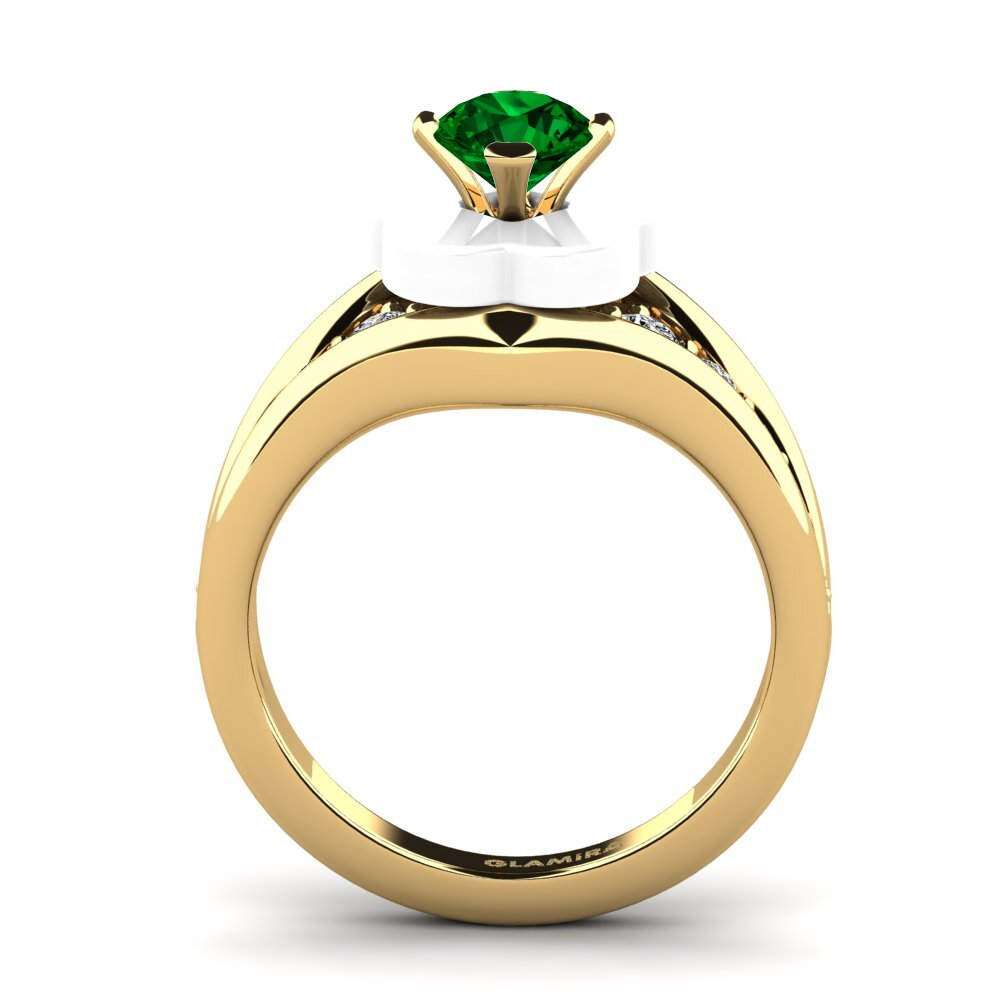 Zircônia Verde Anel Marchelle