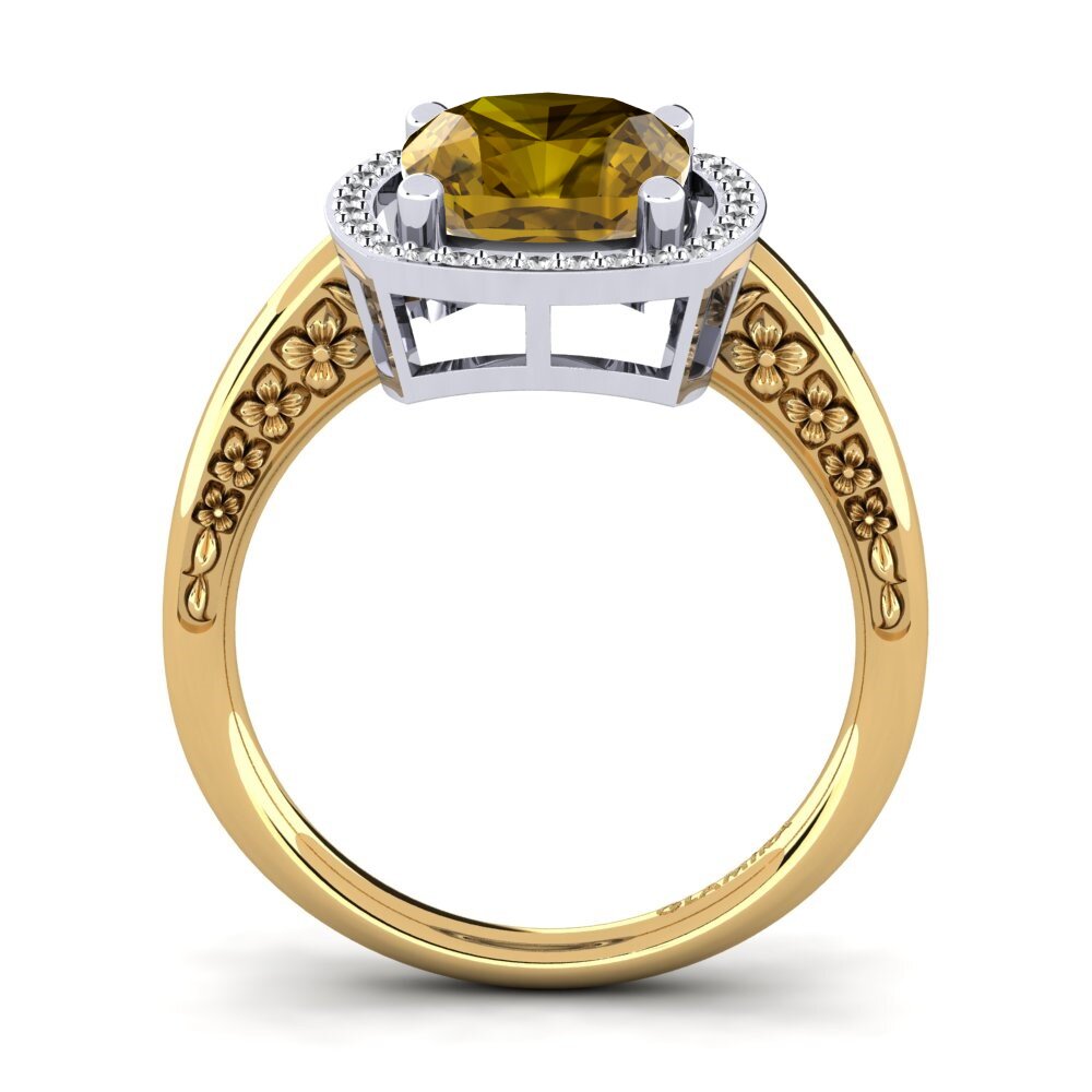 18ct Yellow / White Gold Engagement Ring Marciane